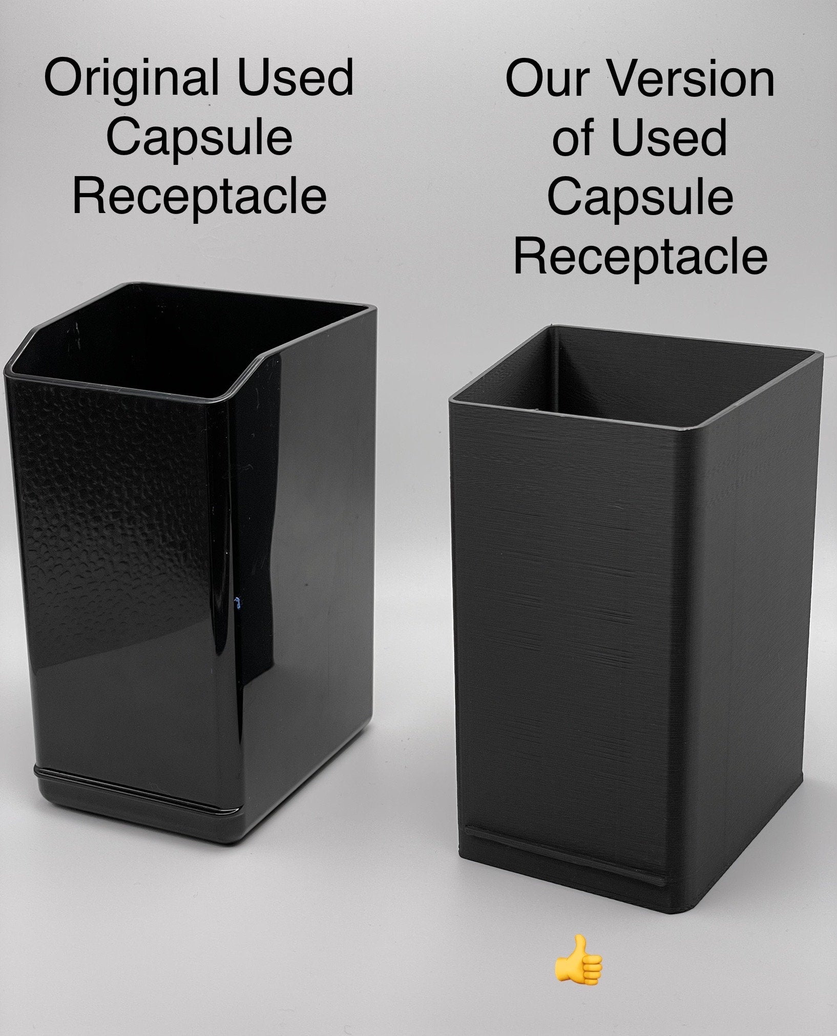 Nespresso Vertuo Next (and Deluxe models) Replacement Used Capsule Collection Receptacle (By Breville OR DeLonghi)